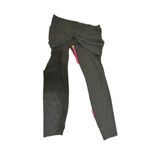 Cabi Fold-Over Waist Gray Leggings - Size S - Picture 2 of 7